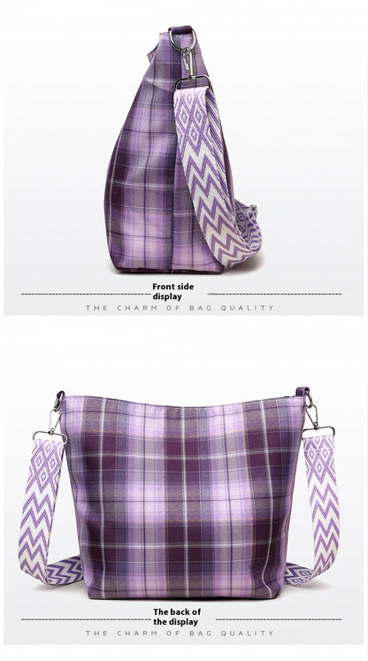 Nylon Messenger Bag | Blue, Pink, Purple, Green