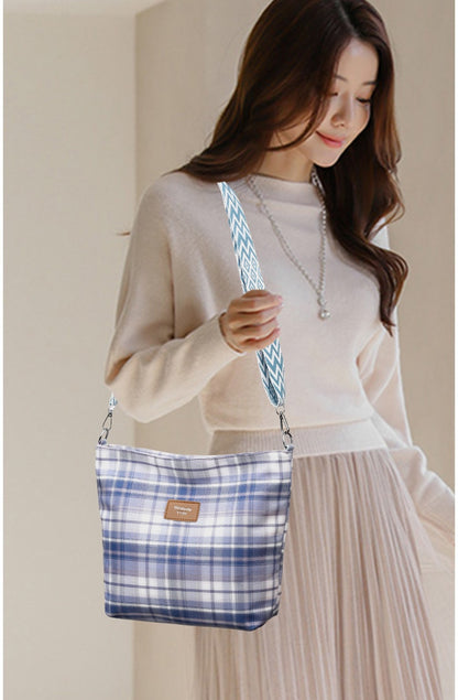 Nylon Messenger Bag | Blue, Pink, Purple, Green