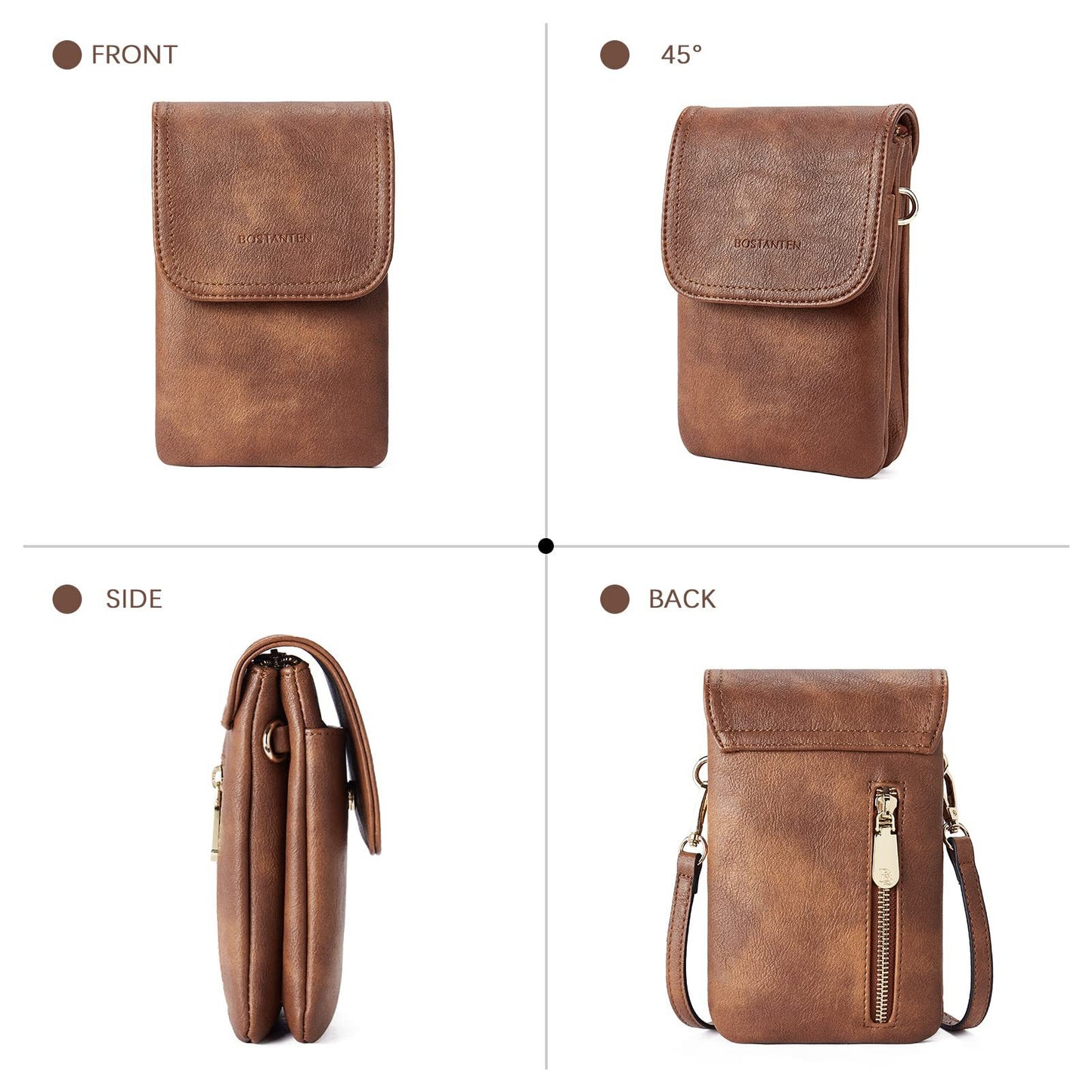 PU Leather Messenger Bag | Versatile, Medium Soft