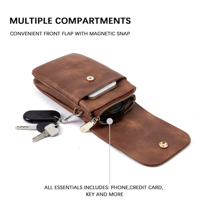 PU Leather Messenger Bag | Versatile, Medium Soft
