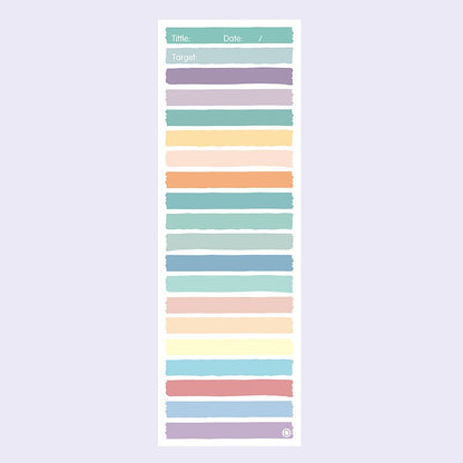 Rainbow Stripe To-Do List Notepad — Tall Pastel Planner Pad