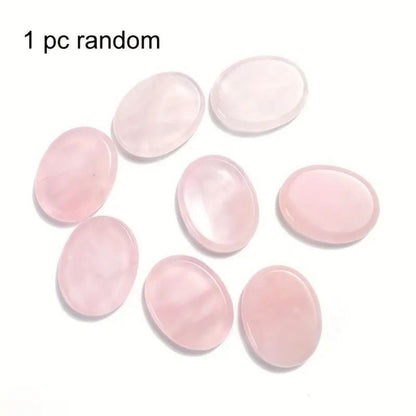 Quartz Massage Stone | Oval, Crystal Healing Decor