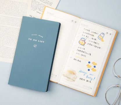 To Do List Notebook — PU Cover, 96 Pages, Macaron & Morandi Colors