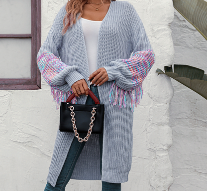 Knitted Sweater | Fashionable, Dark Apricot, Loose Fit