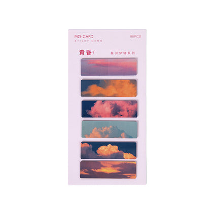 Moonlit Co Night Sky Star Index Marker Post It Notes 90 Cards