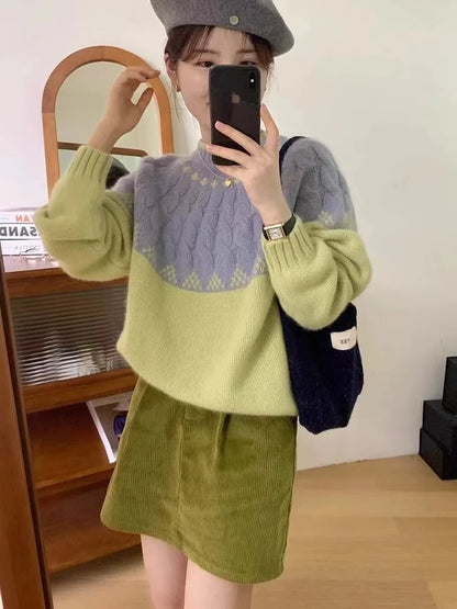 Crochet Sweater | Advanced Color Blocked Design