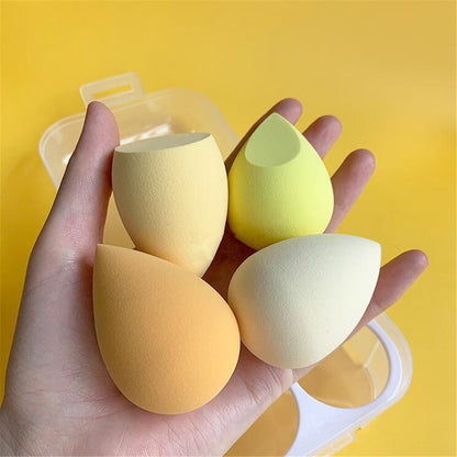 Hydrophilic Non-latex Sponge | 4pcs Makeup Puff Set
