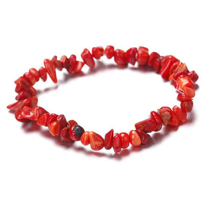 Natural Stone Beaded Bracelet | Irregular Crushed Stone
