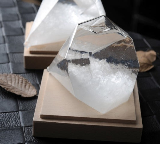 Glass Storm Bottle | Clear, 10.5x12cm
