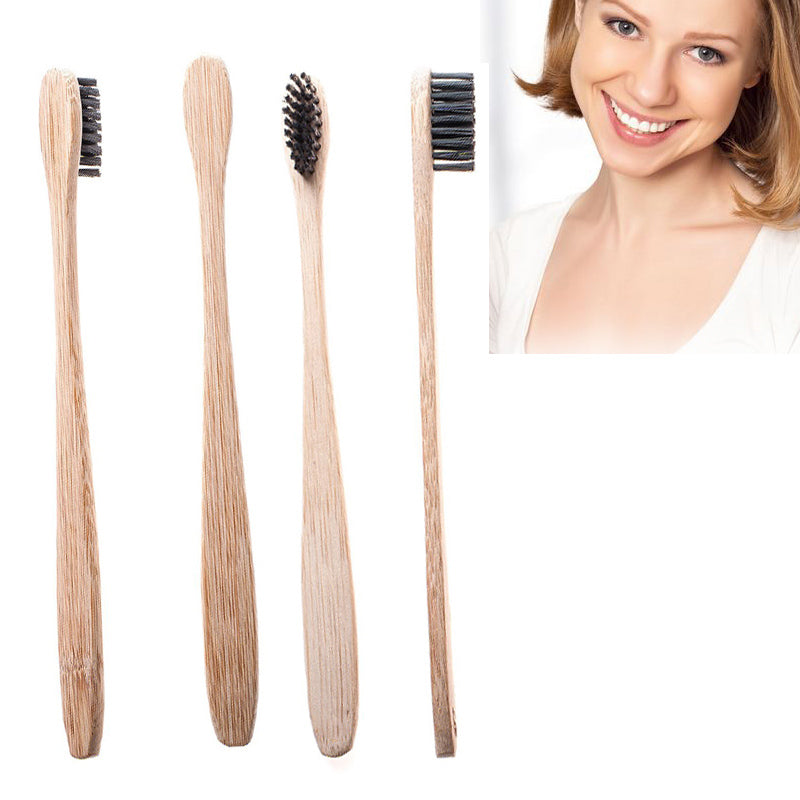 Bamboo Toothbrush | Charcoal Bristles, Natural Dental Care