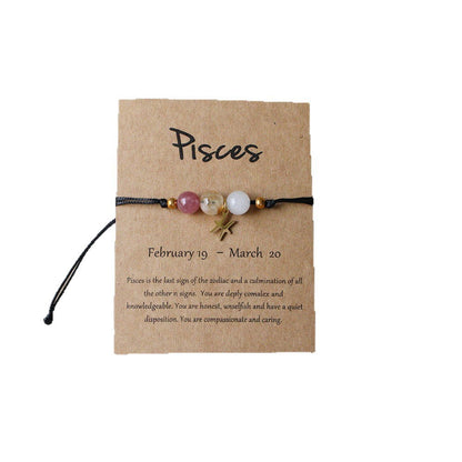 Tiger Eye Zodiac Bracelet | Natural Stone, 8mm