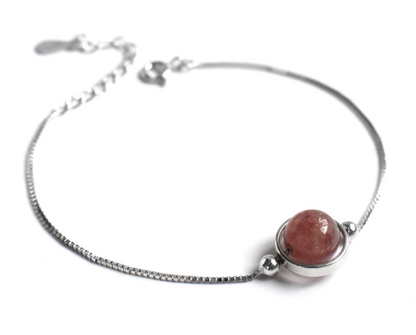 S925 Sterling Silver Bracelet | Topaz, Amethyst, Crystal