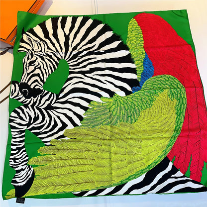 Silk Twill Square Scarf | Pegasus Angel Wings
