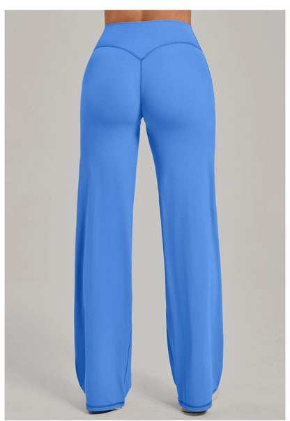 Cotton Blend Yoga Pants | High-Waisted, Straight Leg