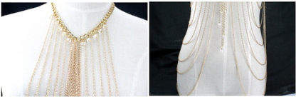 Alloy Body Chain Necklace | Multi Layered, 45cm