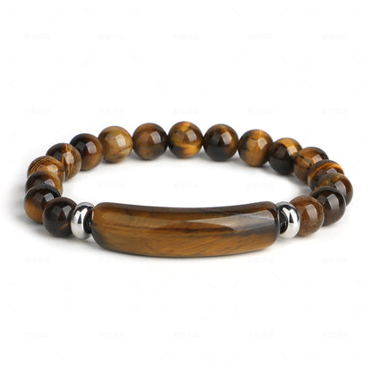 Agate Bracelet | Pink Crystal, 8mm, Women's