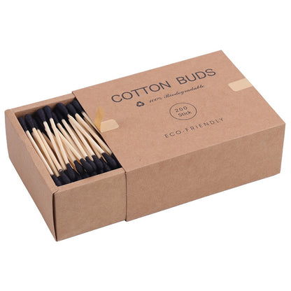 Bamboo Cotton Swabs | 200PCS, Double Head, Disposable