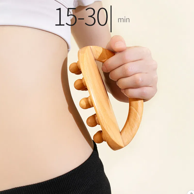 Beech Wood Body Brush | 15x10cm Massage Tool