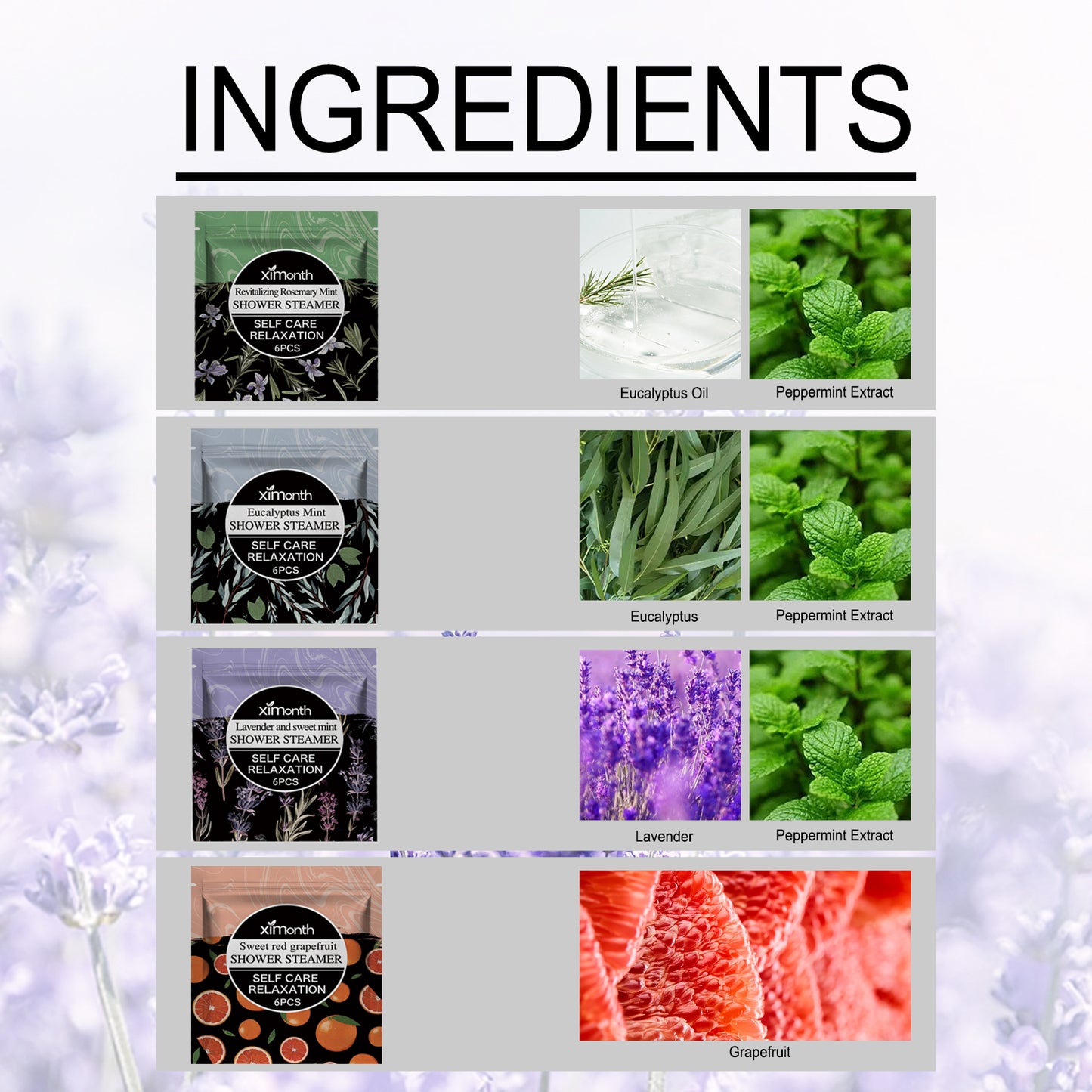 Eucalyptus Mint Shower Tablets | Aromatherapy Spa Experience