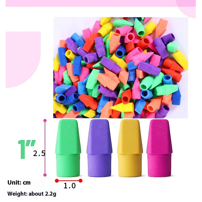 Color Knife Head Bullet Eraser Pencil Stub Eraser Student Torch Eraser Replacement