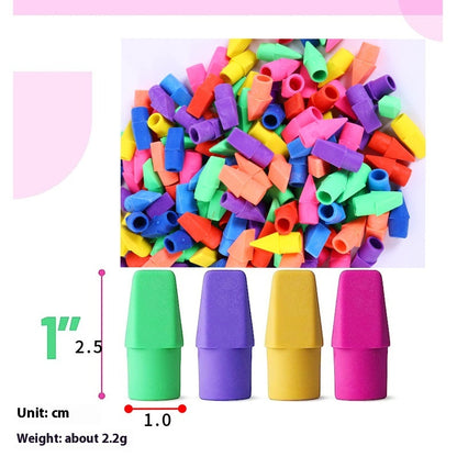 Color Knife Head Bullet Eraser Pencil Stub Eraser Student Torch Eraser Replacement