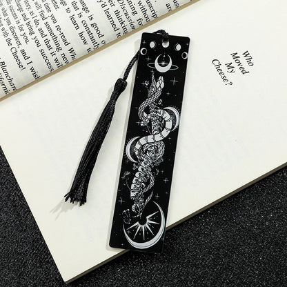Creative Skull Pattern Acrylic Tassel Reading Decoration Bookmark