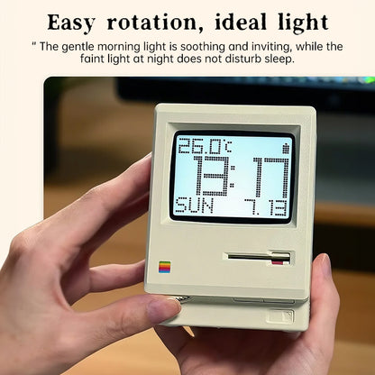 Digital Alarm Clock | Retro Mac Design with Radio