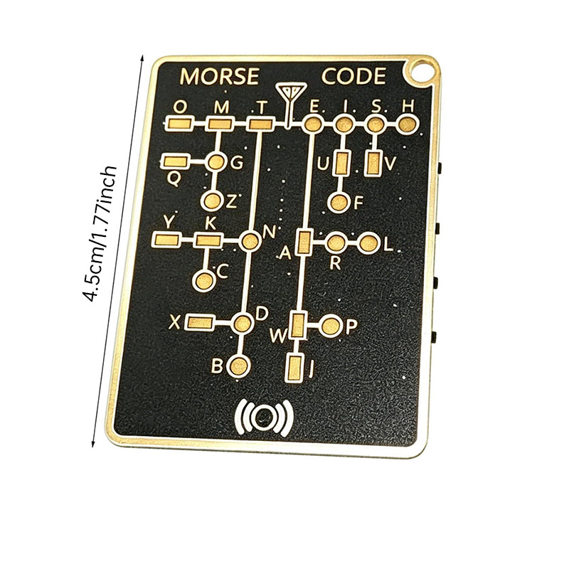 Morse Code DIY Kit | PCB Board with LED Light & Key