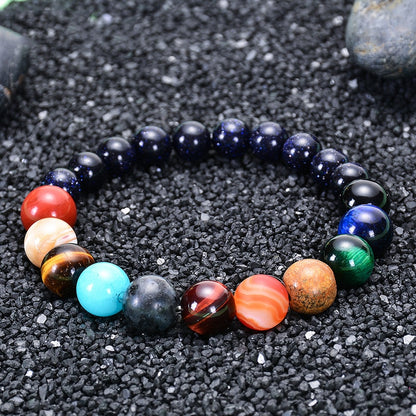 Natural Stone Bracelet | Yoga, Chakra, Galaxy