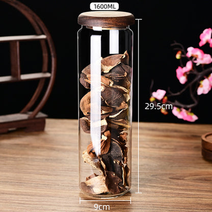 Glass Storage Jar | Wooden Lid, 300-1600ML