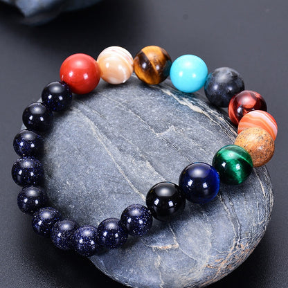 Natural Stone Bracelet | Yoga, Chakra, Galaxy