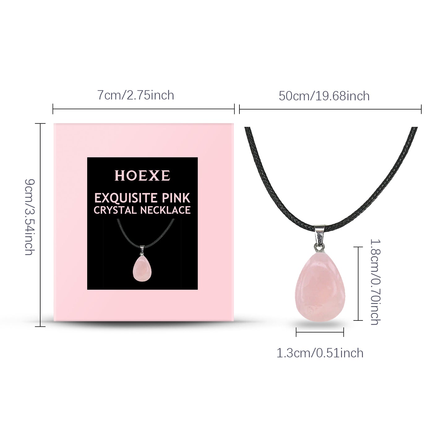 Pink Crystal Necklace | Exquisite Clavicle Chain