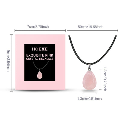 Pink Crystal Necklace | Exquisite Clavicle Chain