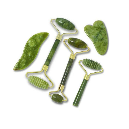 Jade Gua Sha Massage Tool | Double Head, Zinc Alloy