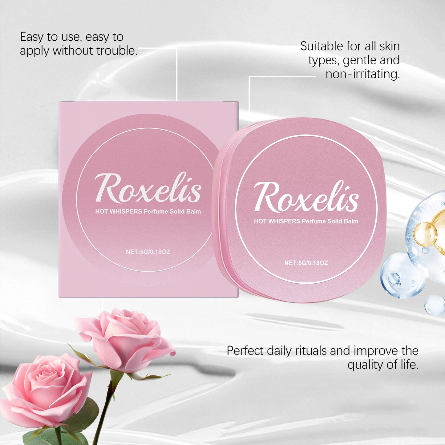 Rose Solid Balm | Elegant, Portable Fragrance