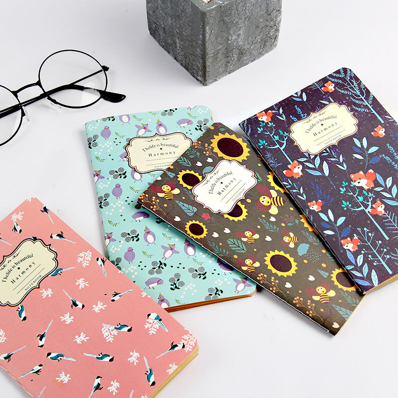 Qing Jun Blank Notebook With Tassels Kraft Cover 12 x 14.5cm