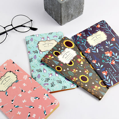 Qing Jun Blank Notebook With Tassels Kraft Cover 12 x 14.5cm