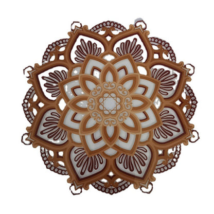 Wooden Mandala Night Light | 30cm, USB Powered