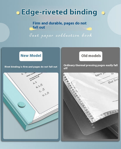 Aurora Pro A3 Test Paper Storage Bag Large Capacity Multi Layer Folder Translucent Color Variants