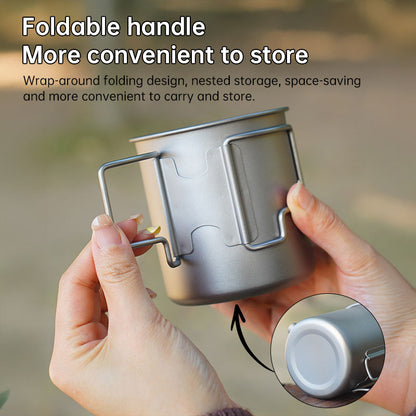 Titanium Pour-Over Kettle | 420ml, Foldable Handle