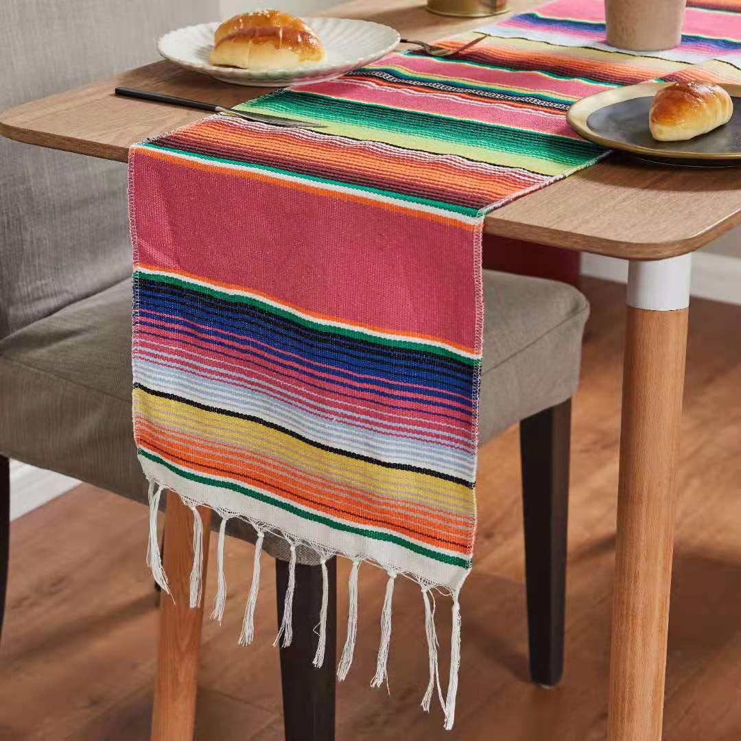 Cotton Tablecloth | Flag Woven, Rectangle, American Country