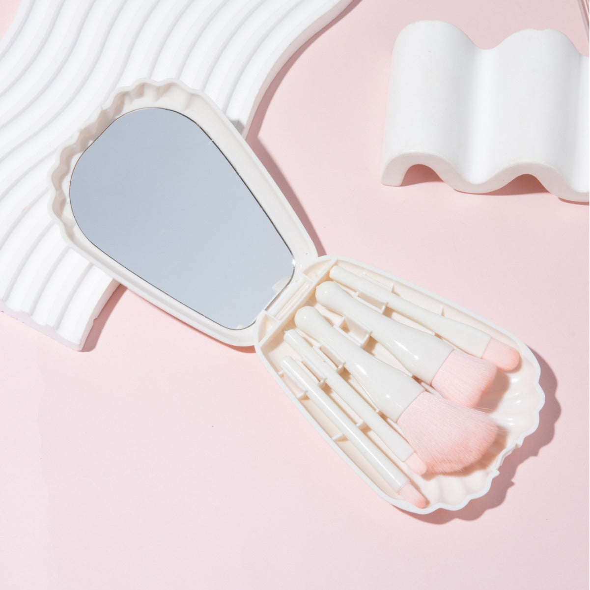 Nylon Blusher Brush Set | Mini Portable Travel Tool