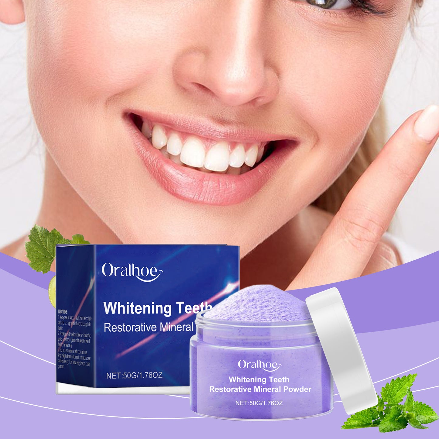 Whitening Tooth Powder | Oralhoe Purple Cleanser