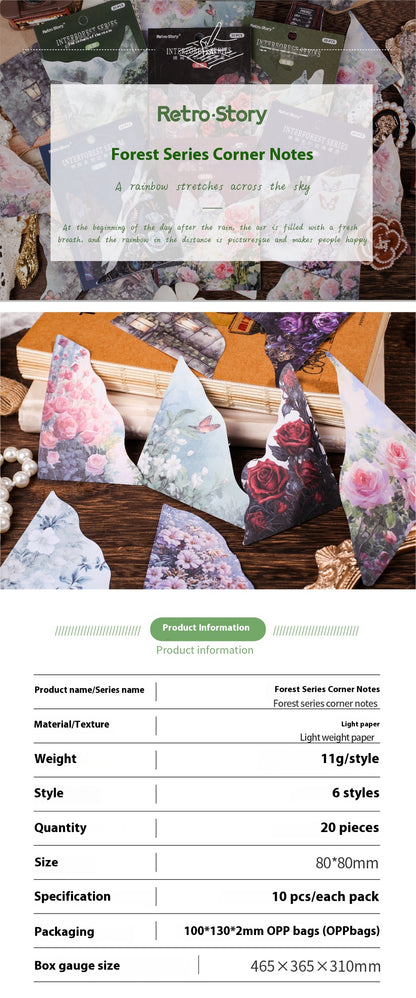 Creative Personality Bookmark Set Modern Printing Spring Vine Color