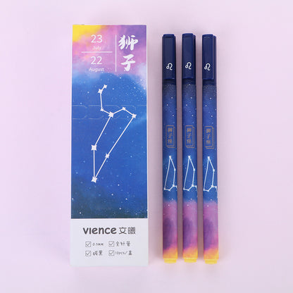 Astrology Sign Gel Pens, Set of 3 — 0.5mm Black Ink