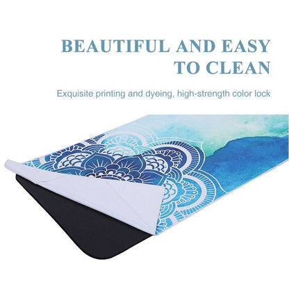 Microfiber Yoga Towel | 183x63cm, Non-Slip, Printed
