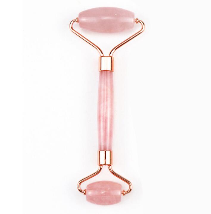 Face Lift Massager Crystal Roller Facial Massage Relaxation Jade Roller Stone Natural Rose Quartz Beauty Skin Tool Girl Gift