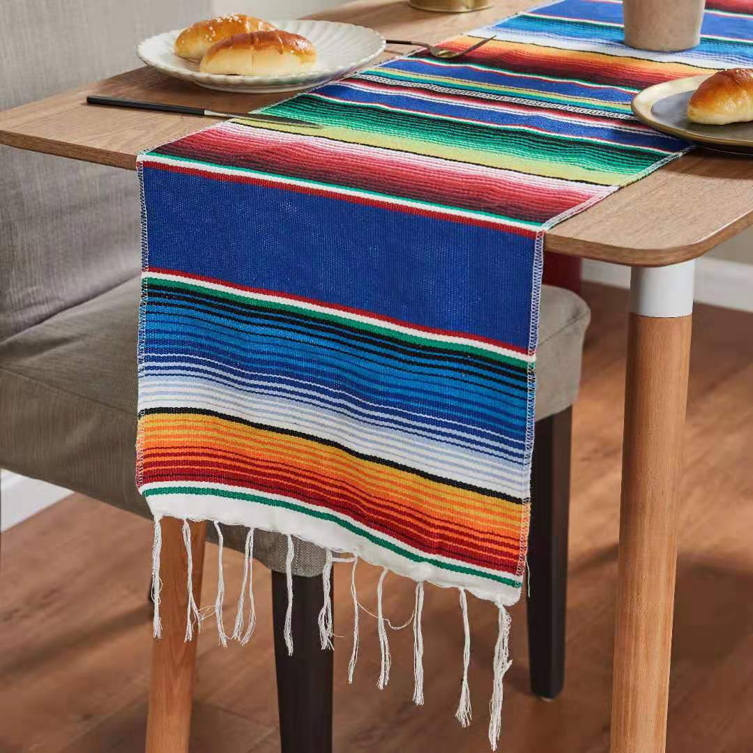 Cotton Tablecloth | Flag Woven, Rectangle, American Country