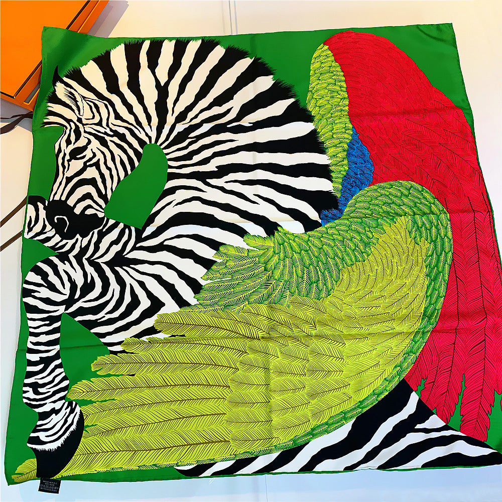 Silk Twill Square Scarf | Pegasus Angel Wings