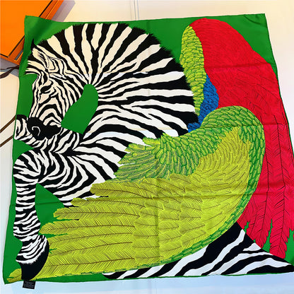 Silk Twill Square Scarf | Pegasus Angel Wings